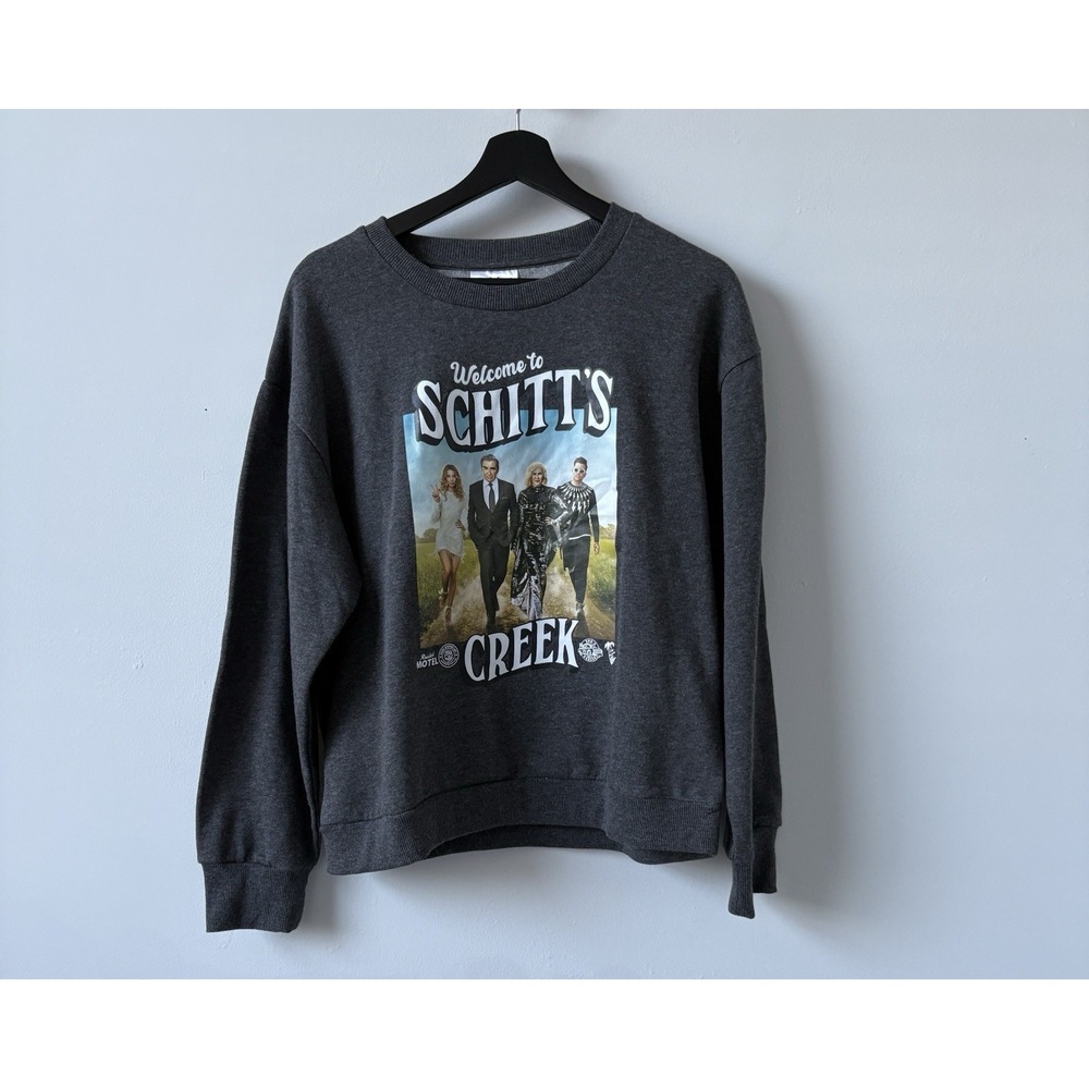 "Welcome to Schitt's Creek" Gray Graphic Sweatshirt – Women's Medium – TV Series